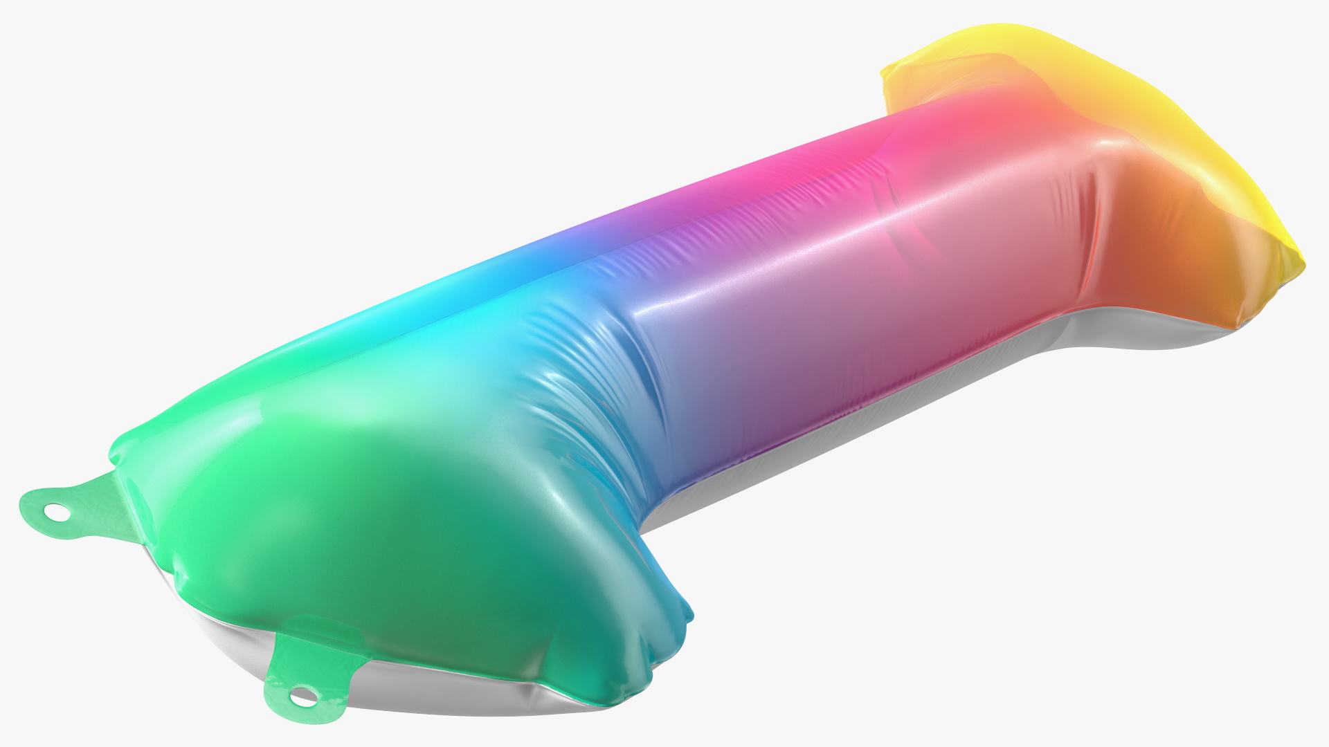 3D model Balloon Numbers 1 Rainbow