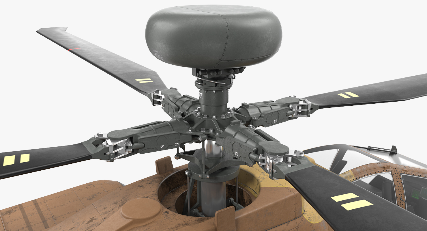 3D AH 64D Apache Longbow Israel model