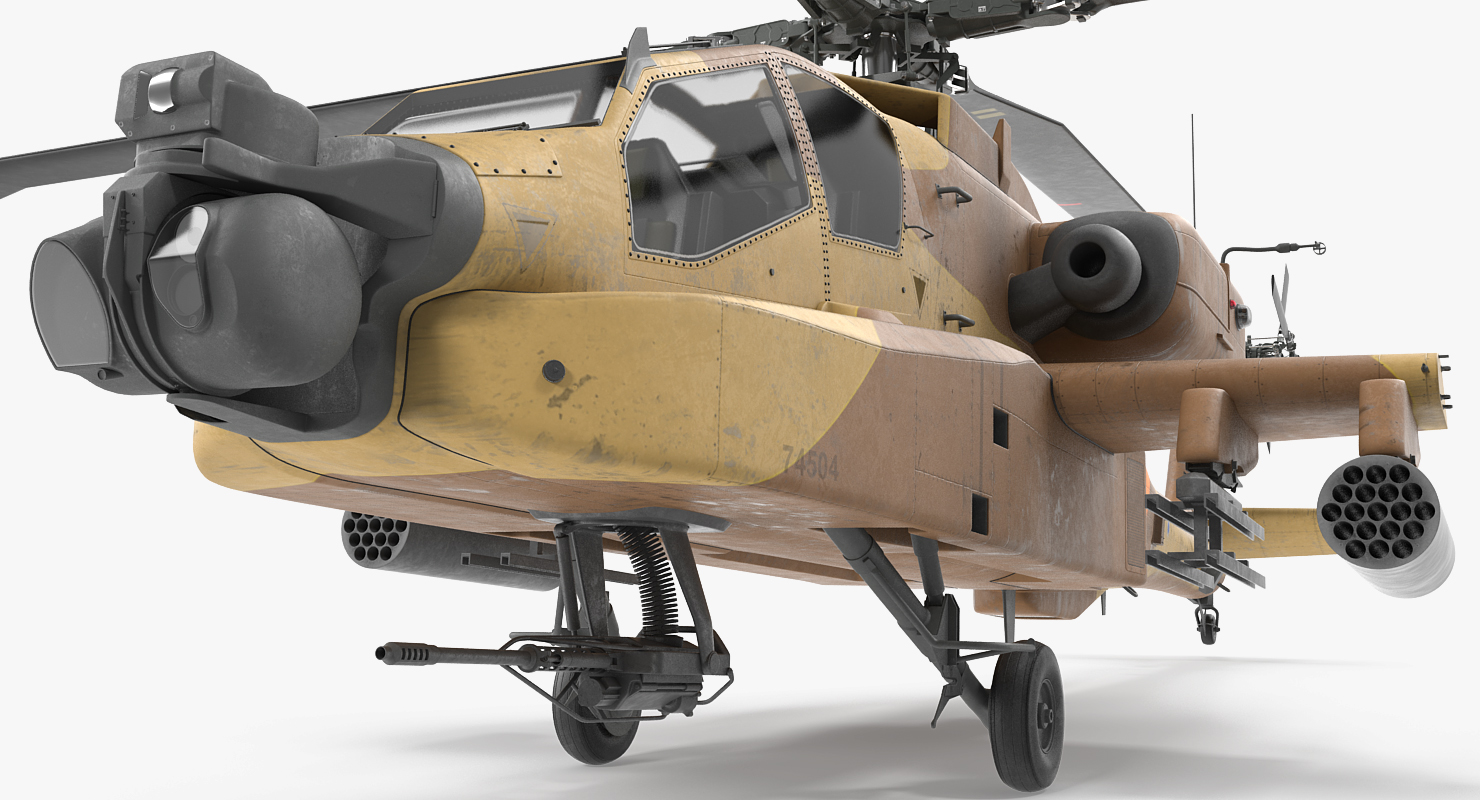 3D AH 64D Apache Longbow Israel model