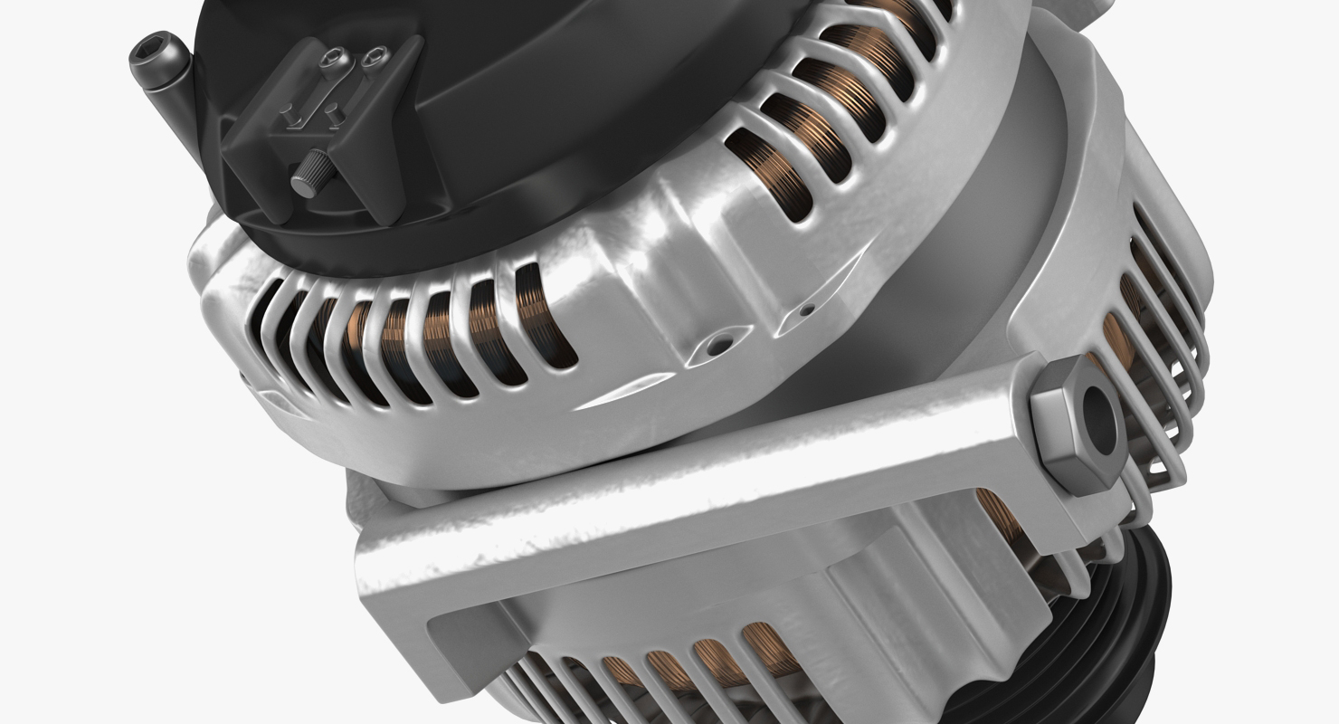 Car Alternator 3D model