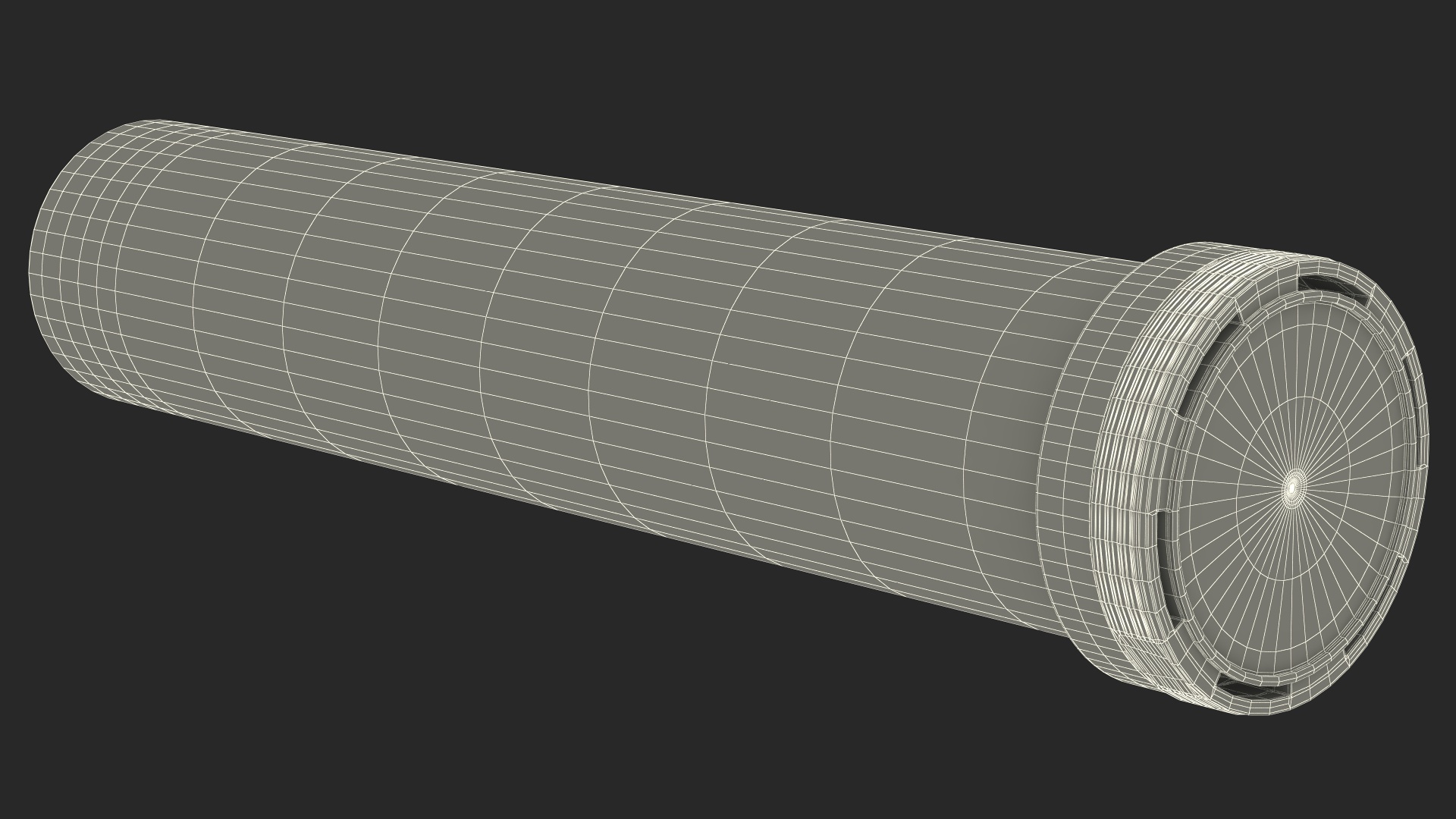 3D model Tube Effervescent Packaging 25 Tabs Open