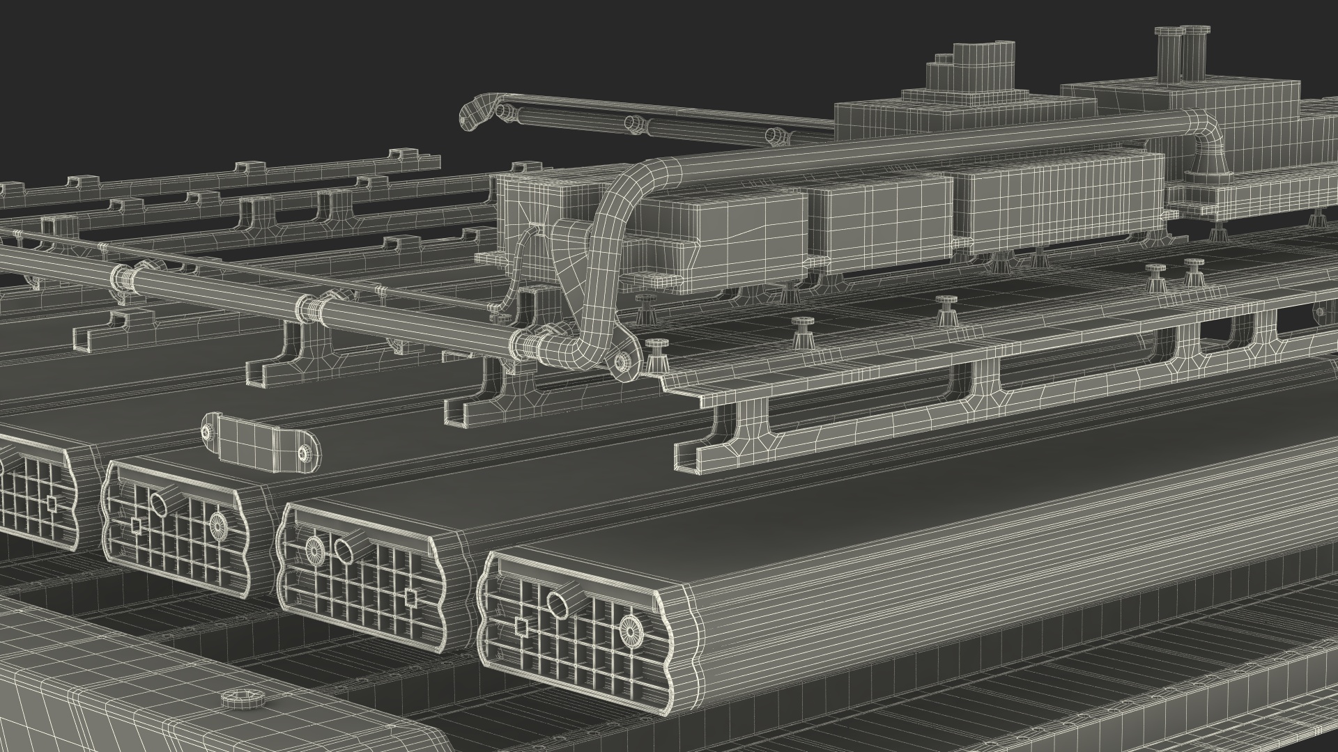 3D Disassembled Electric Car Battery model
