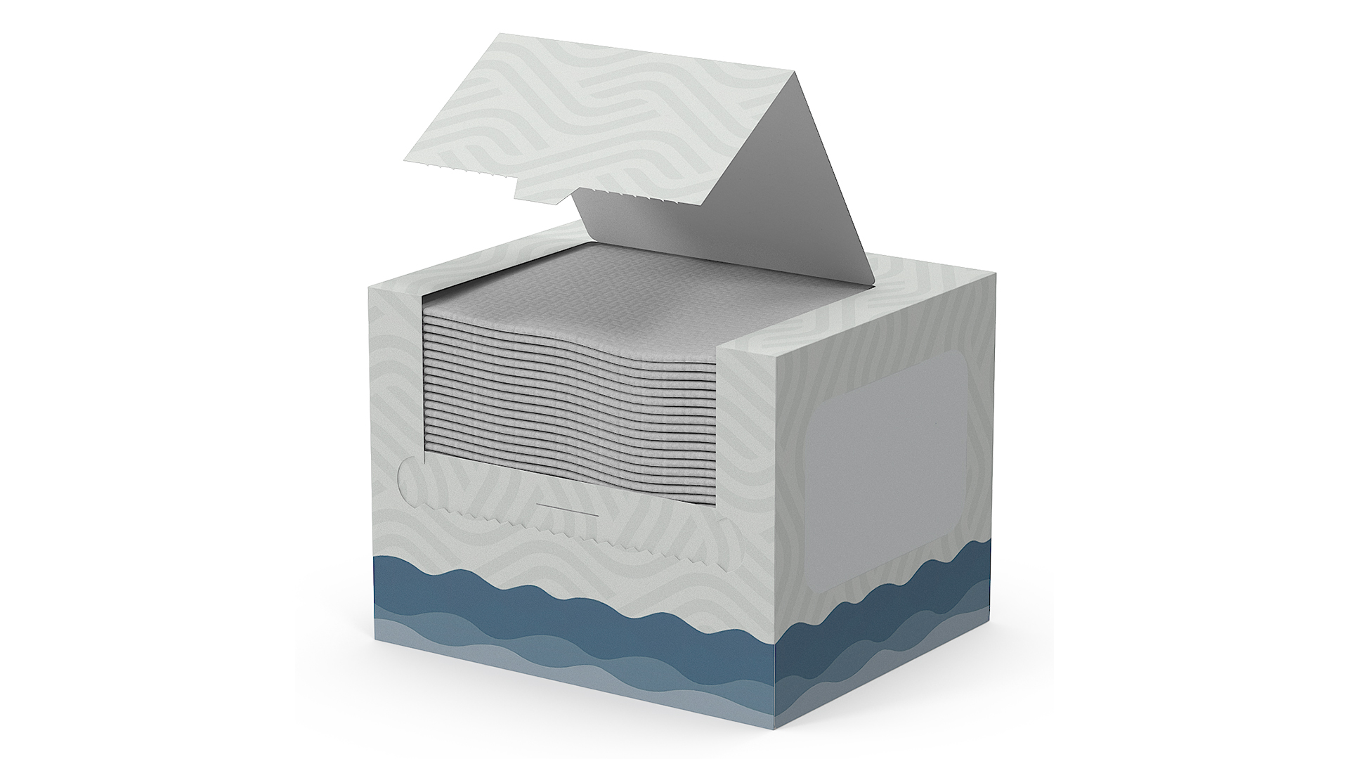 3D Mockup Clean Paper Towel Box model