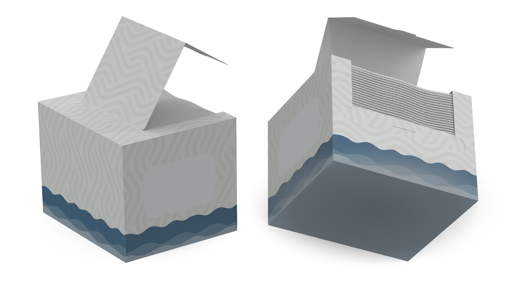 3D Mockup Clean Paper Towel Box model
