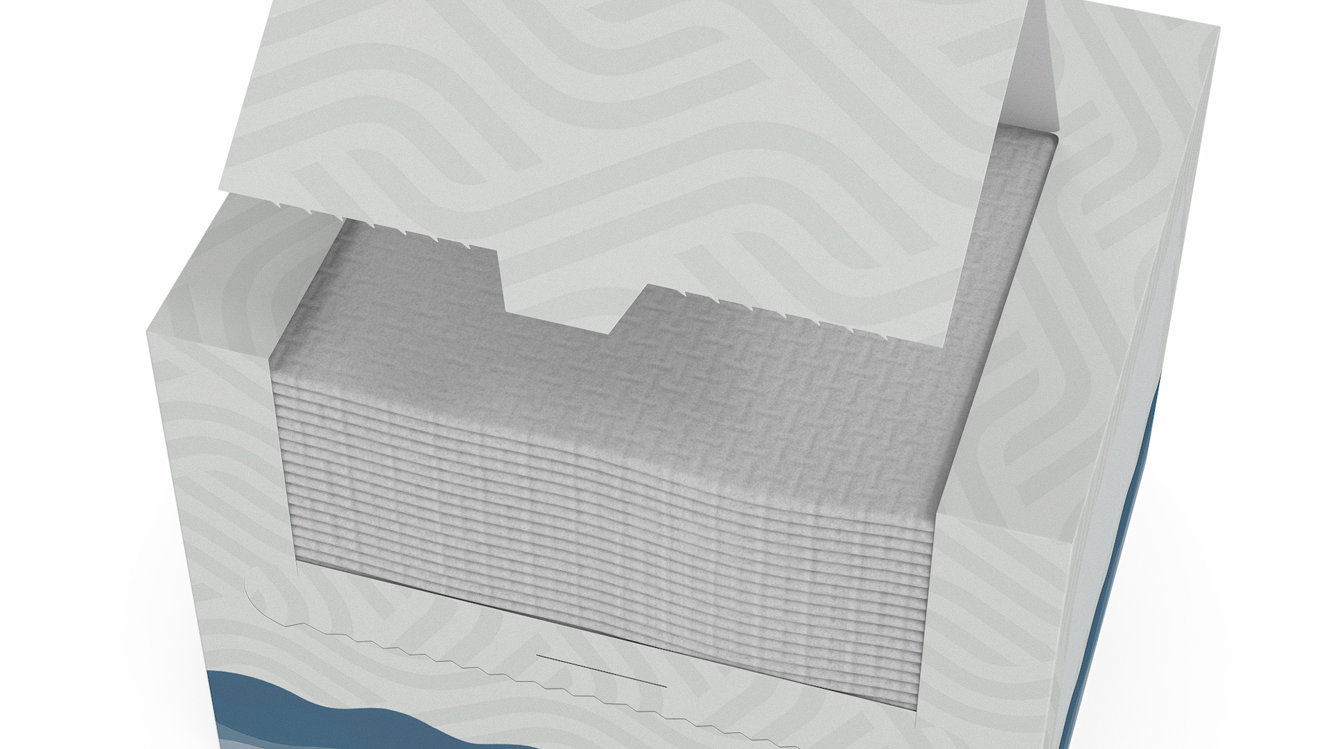 3D Mockup Clean Paper Towel Box model