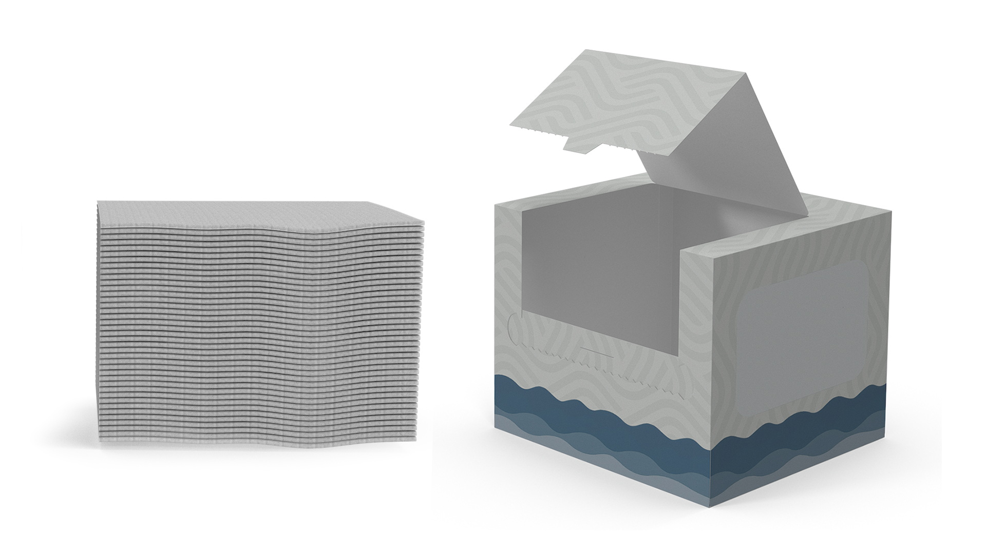 3D Mockup Clean Paper Towel Box model
