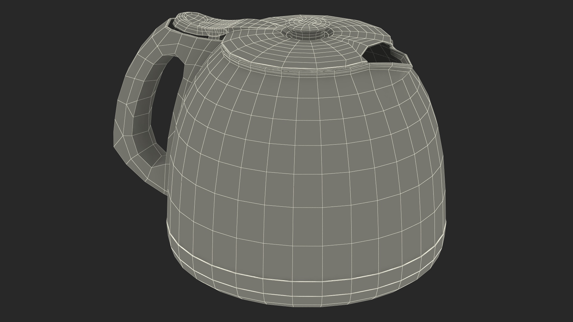 3D Glass Carafe with Lid