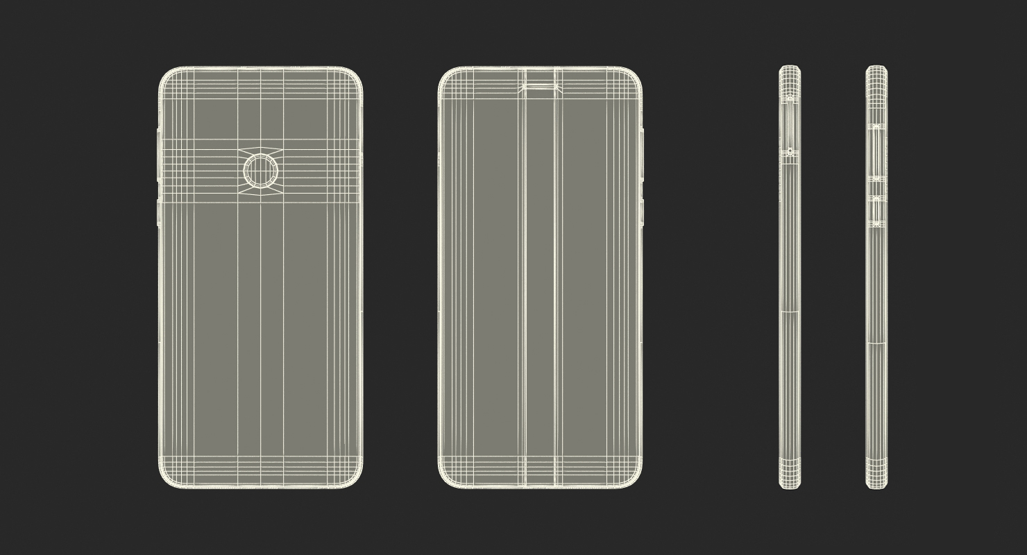 3D Huawei Honor 8 Sapphire Blue model