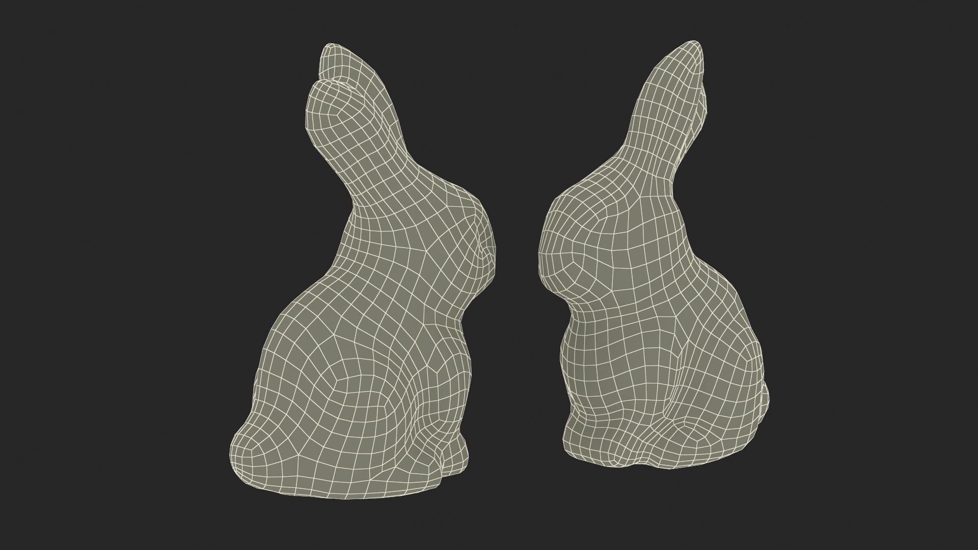 Chocolate Easter Bunny 3D