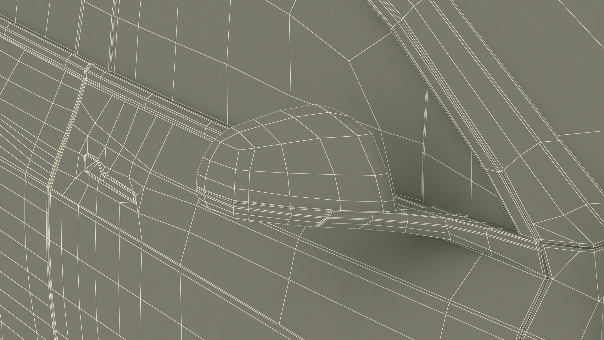 3D Police Tesla Model Y Lights On Rigged for Maya