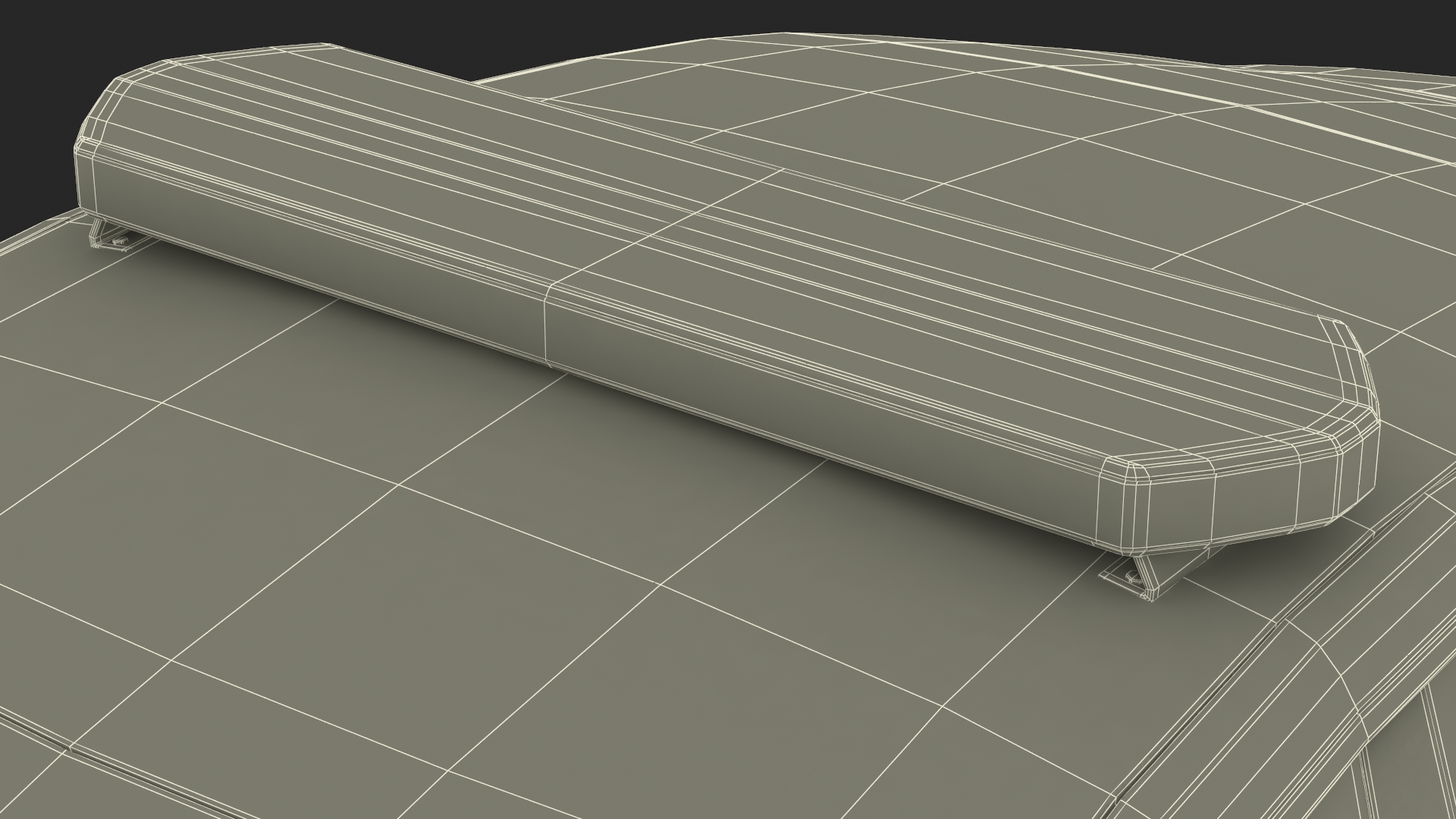3D Police Tesla Model Y Lights On Rigged for Maya