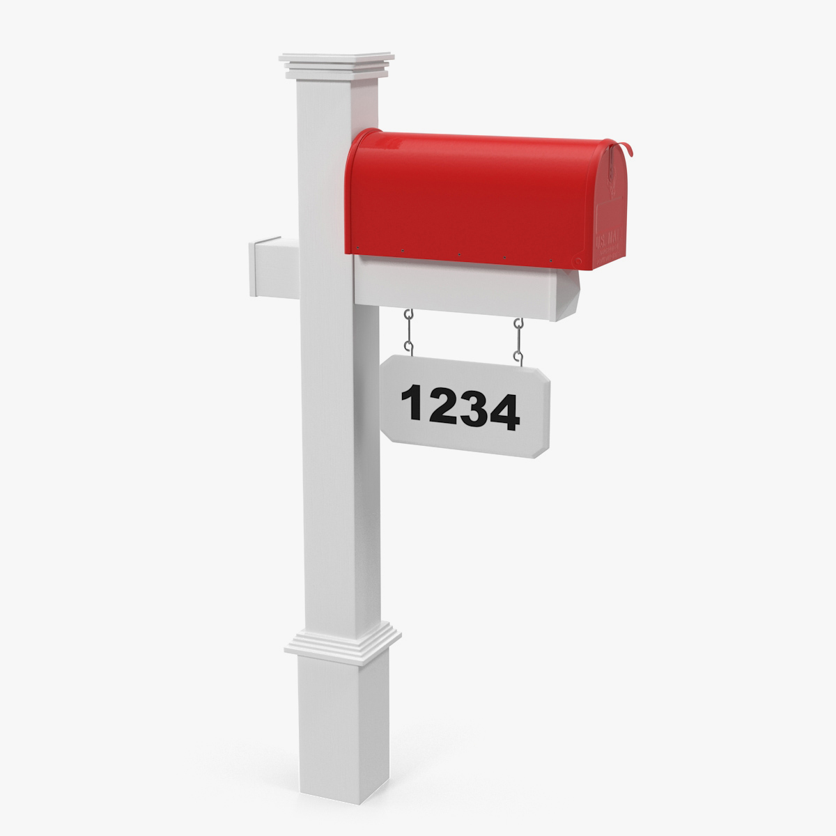 Classic Mailbox Wooden Stand