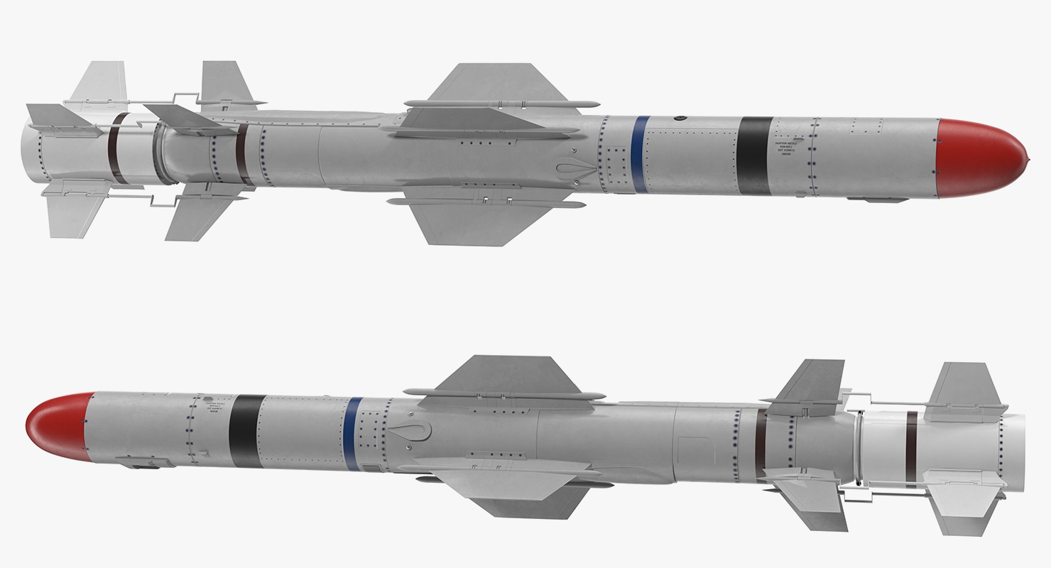 3D model AGM UGM RGM 84 Harpoon Anti Ship Missile