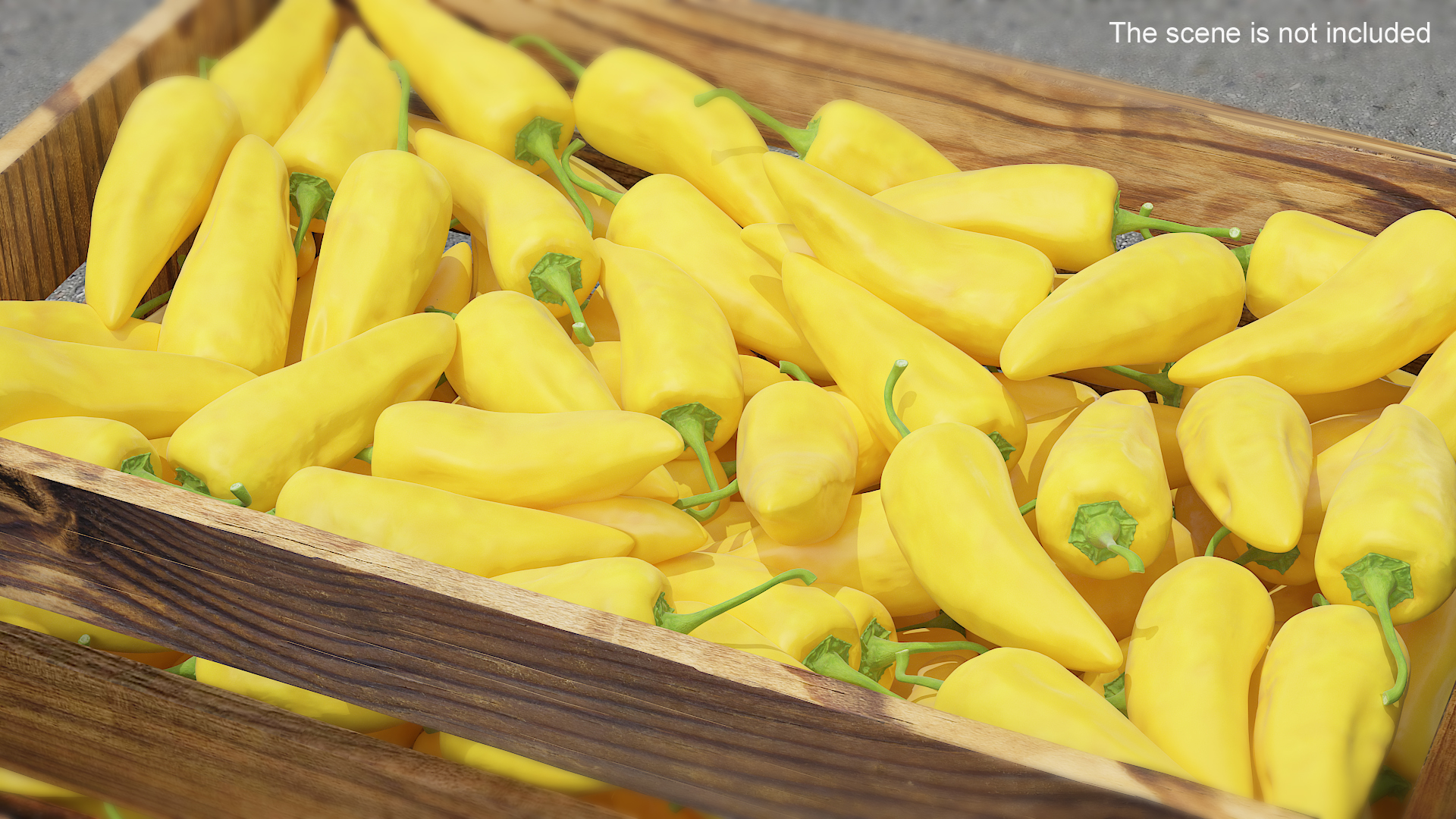 Yellow Chili Pepper 3D model