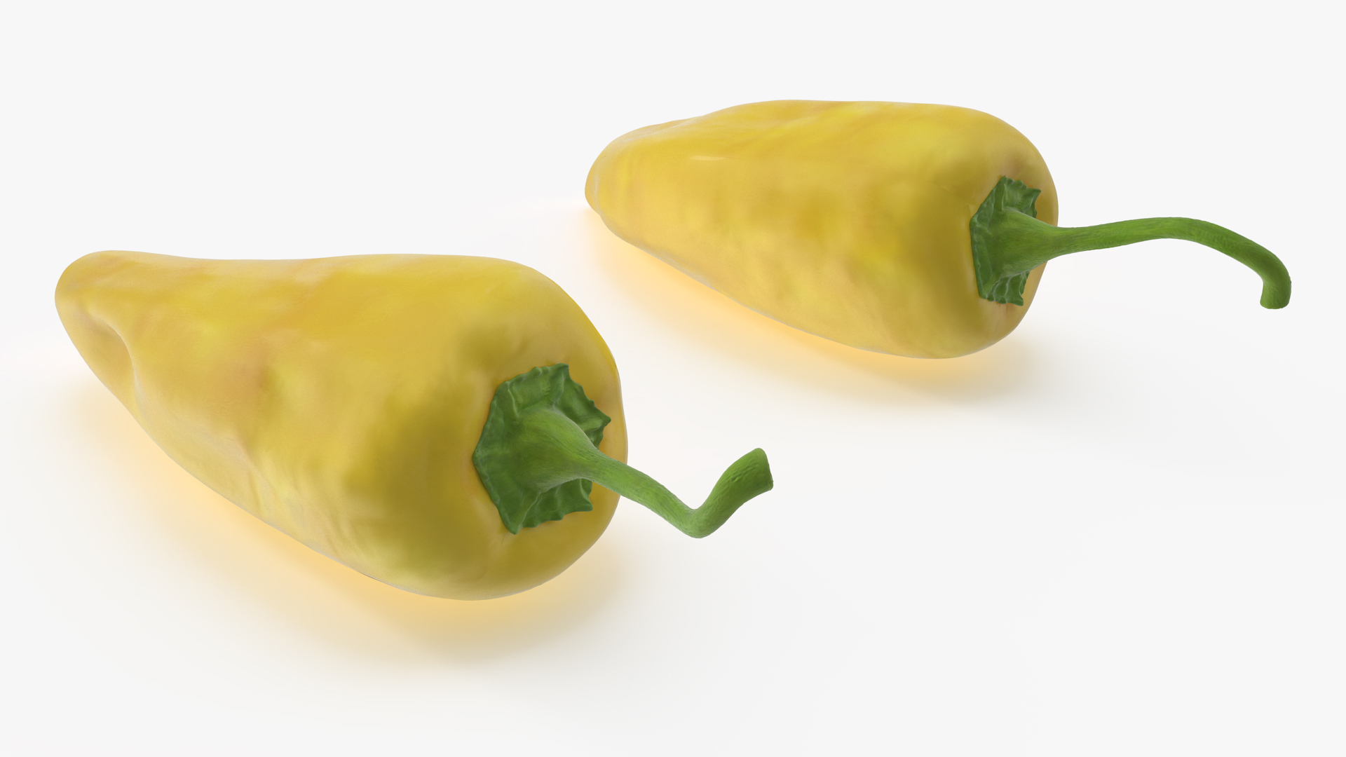 Yellow Chili Pepper 3D model