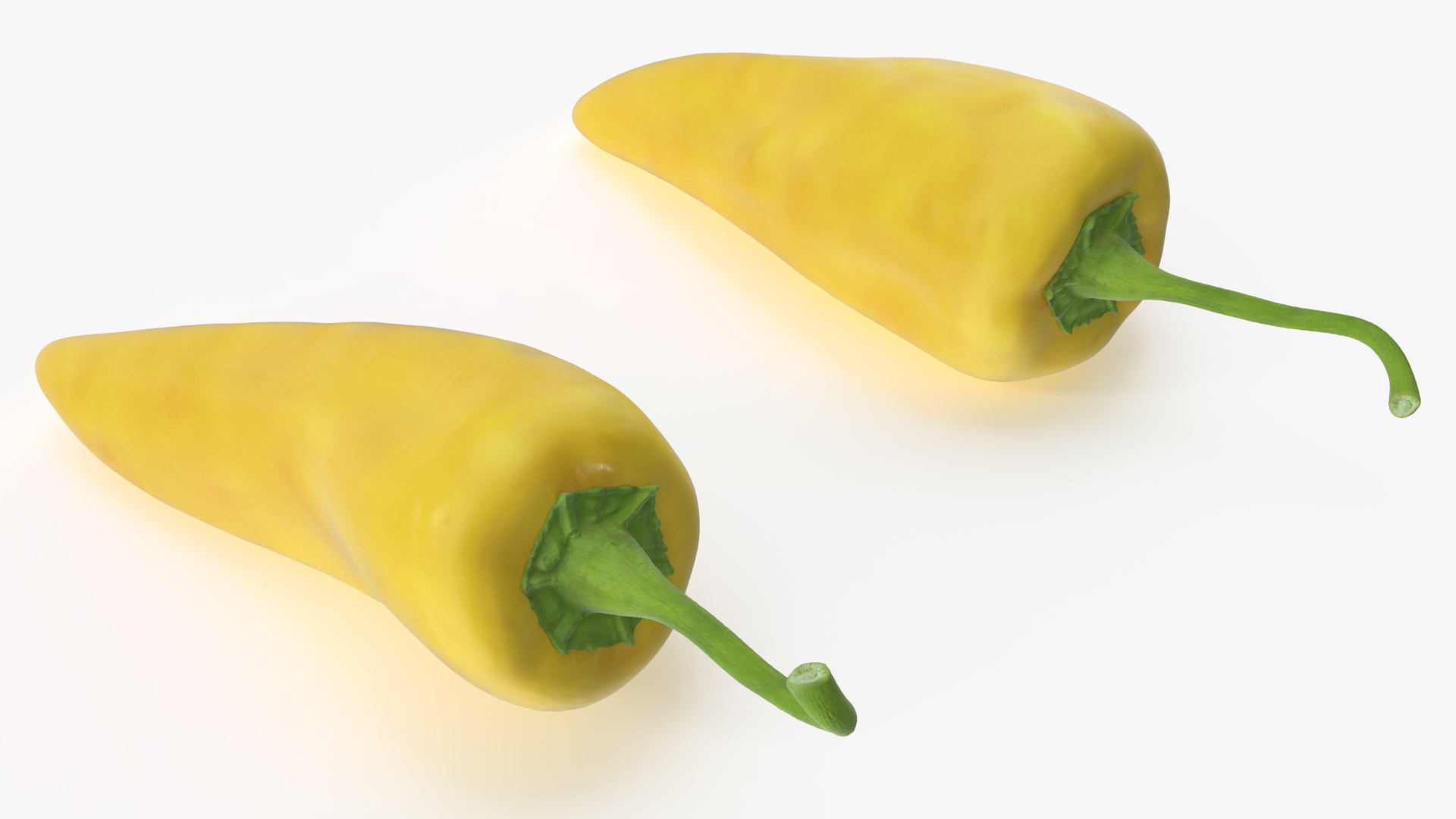 Yellow Chili Pepper 3D model