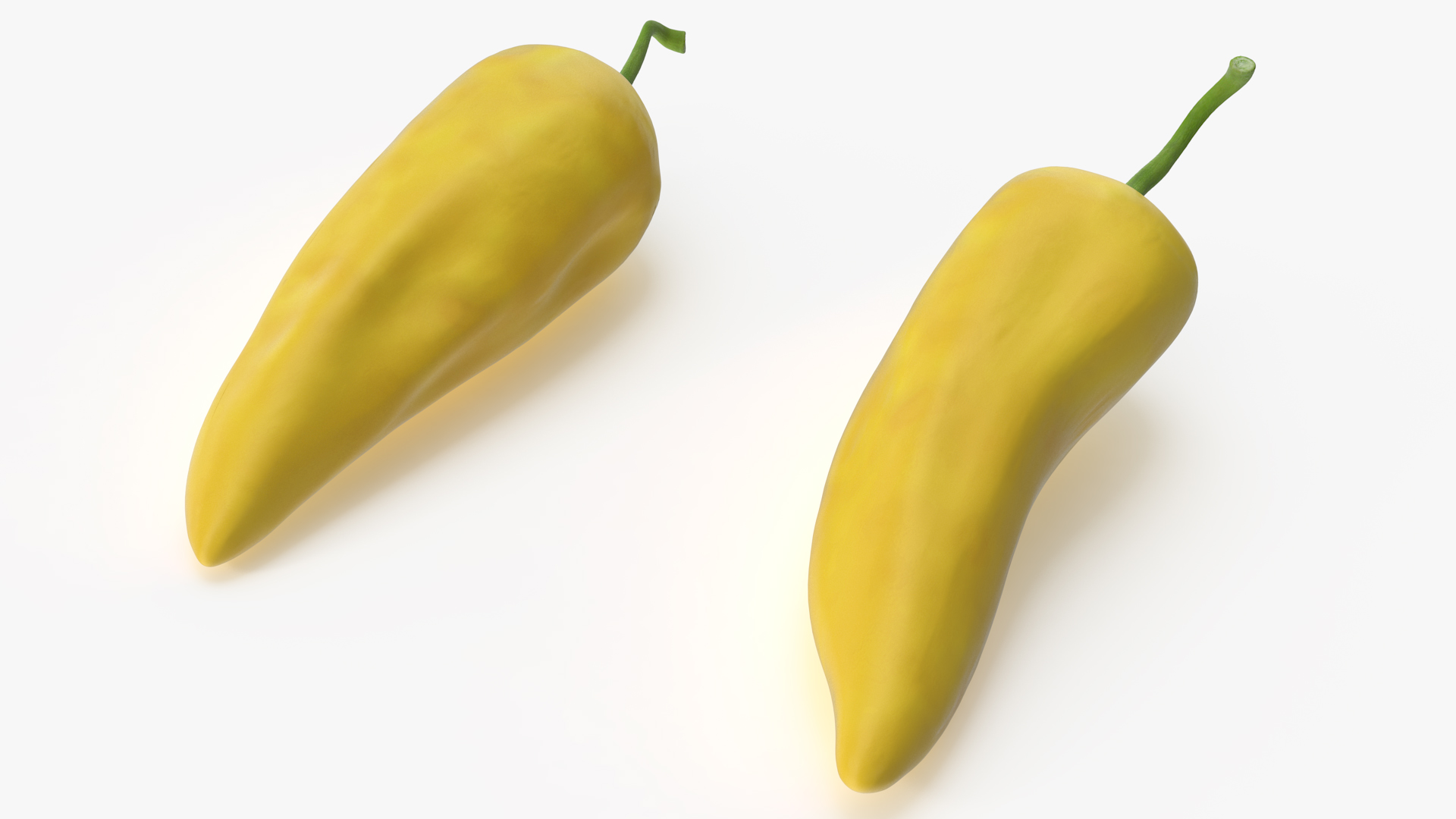 Yellow Chili Pepper 3D model