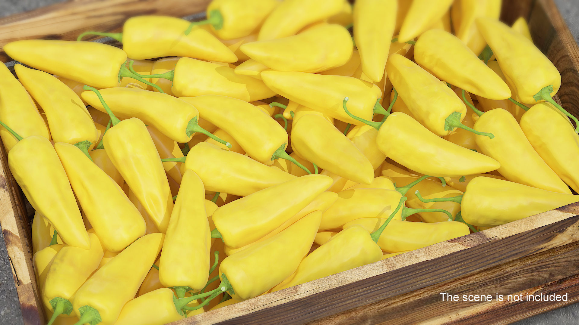 Yellow Chili Pepper 3D model