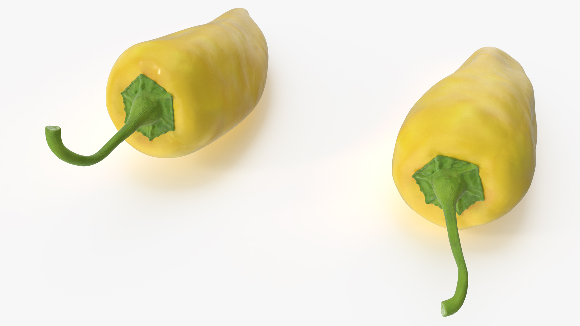 Yellow Chili Pepper 3D model
