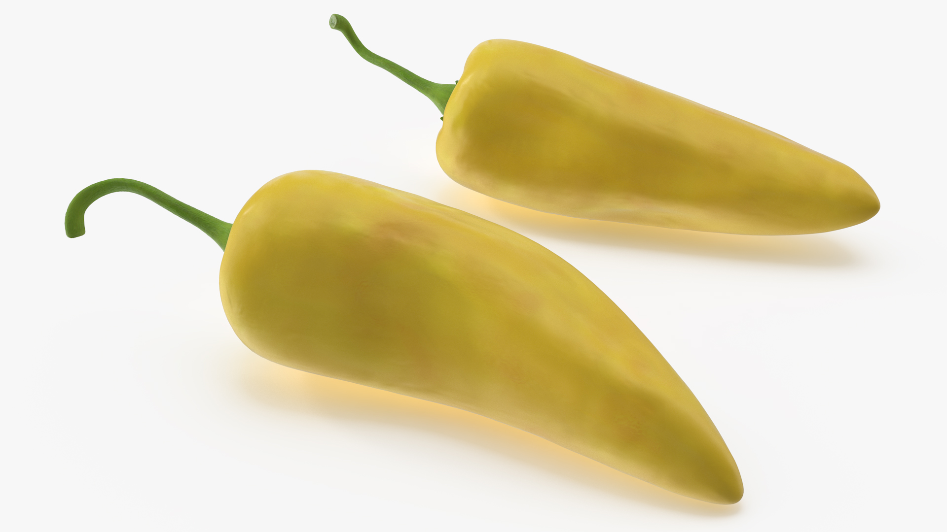 Yellow Chili Pepper 3D model