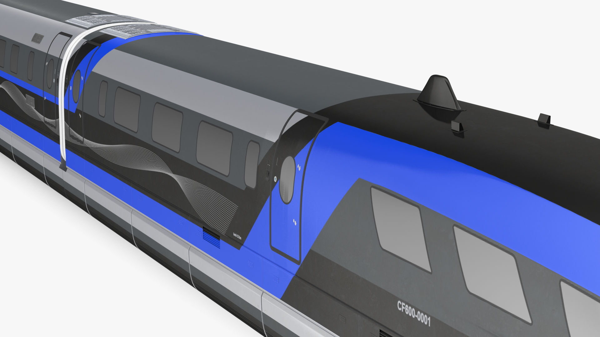 3D China Railway Maglev Train
