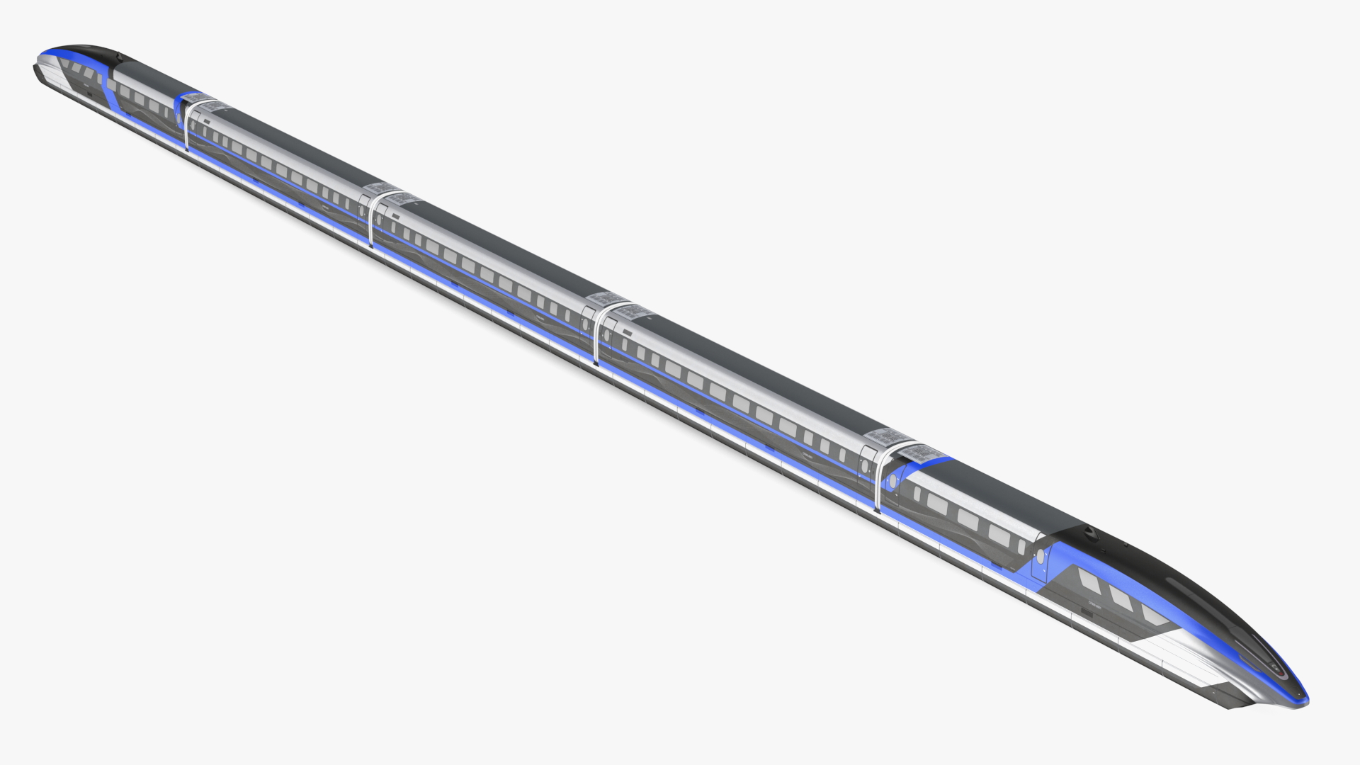 3D China Railway Maglev Train