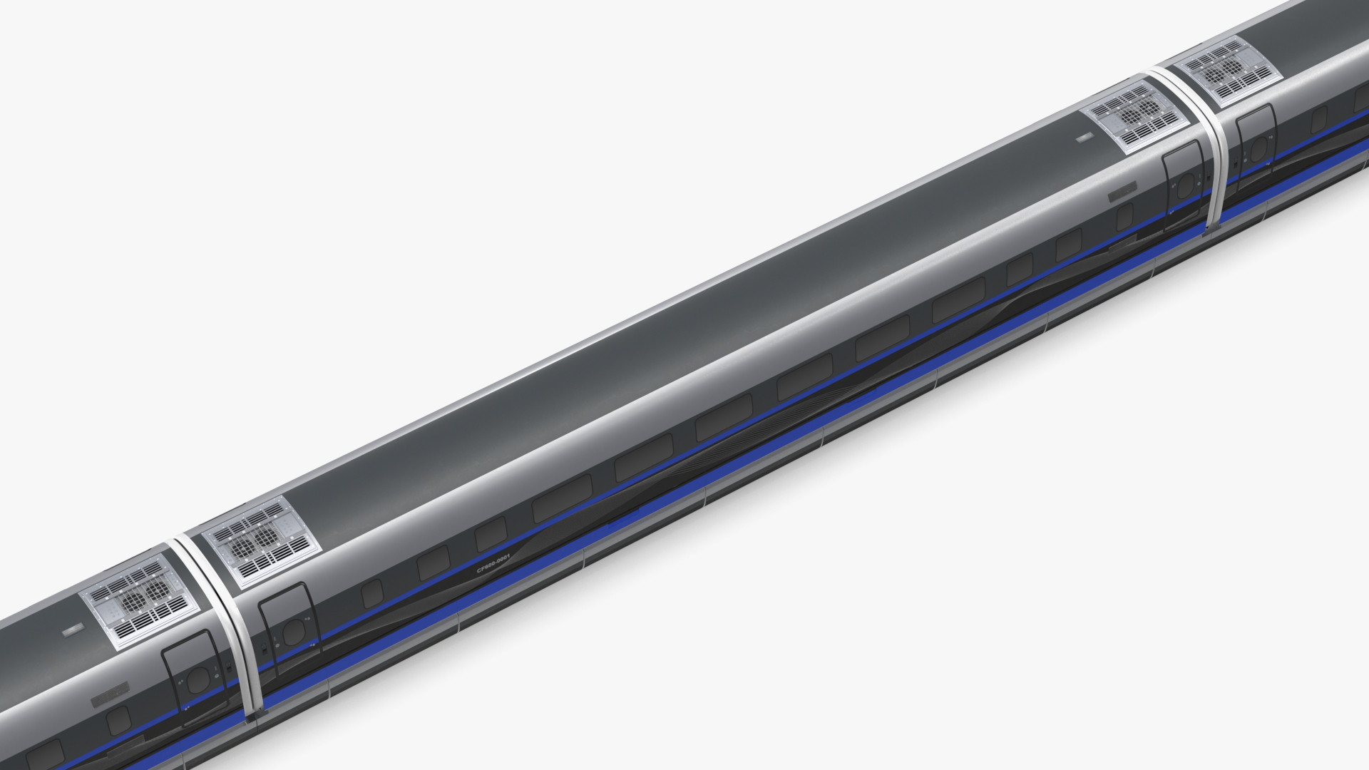 3D China Railway Maglev Train