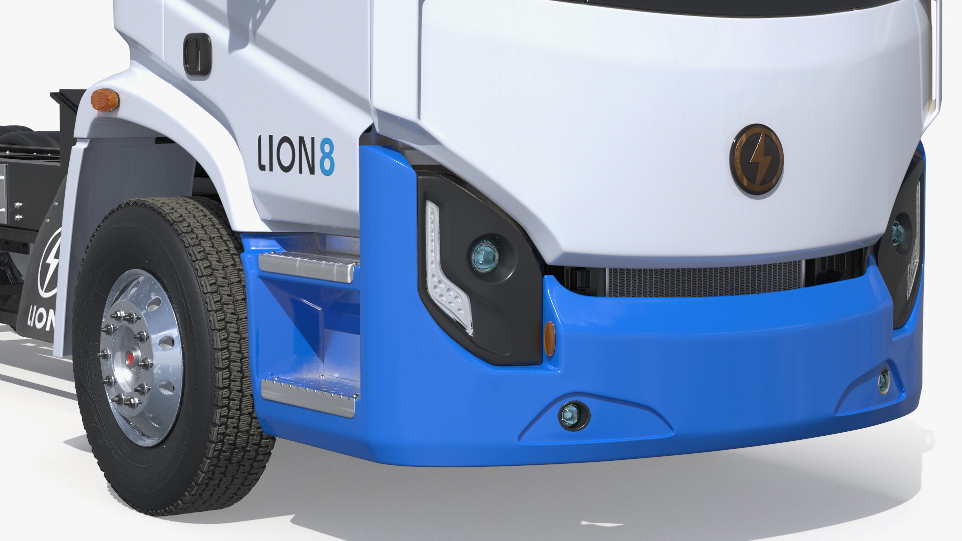 Lion8 Electric Truck Chassis Cab White - view 9