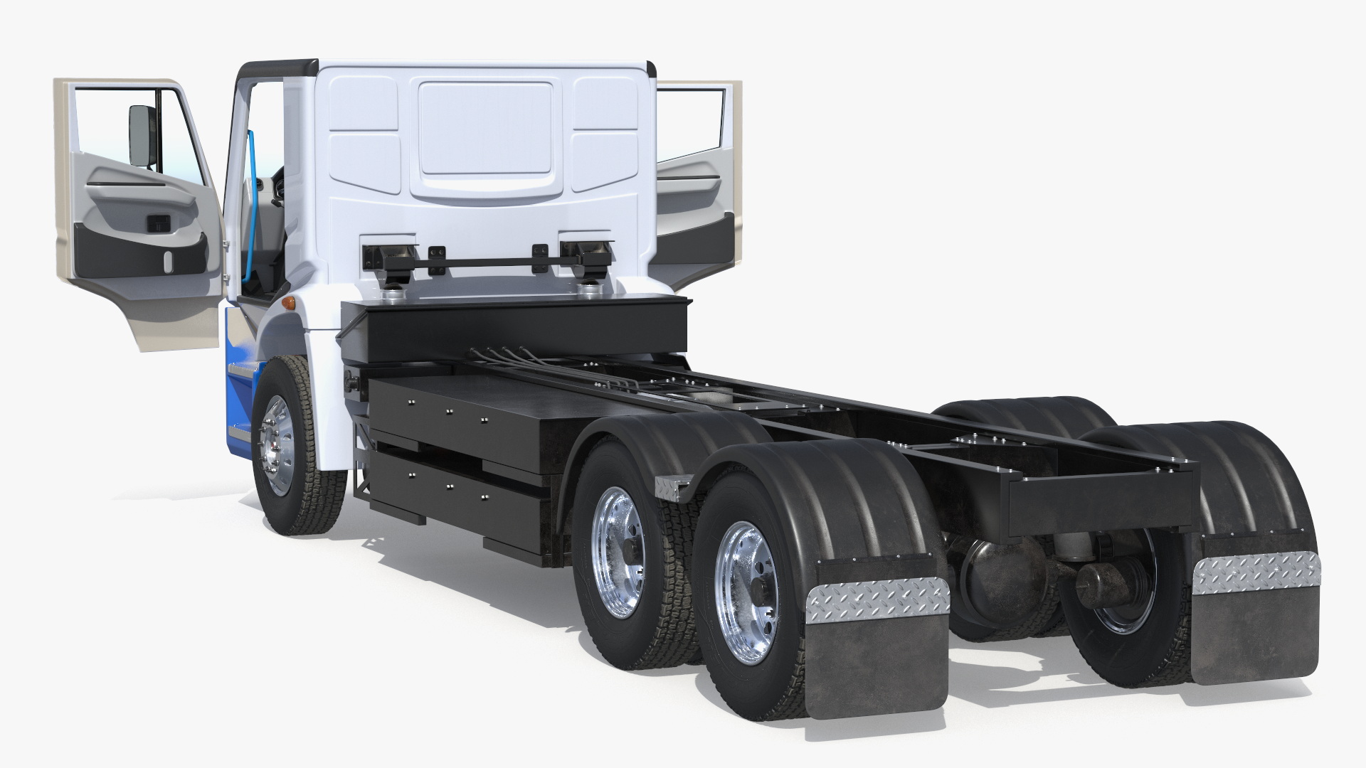 Lion8 Electric Truck Chassis Cab White - view 5