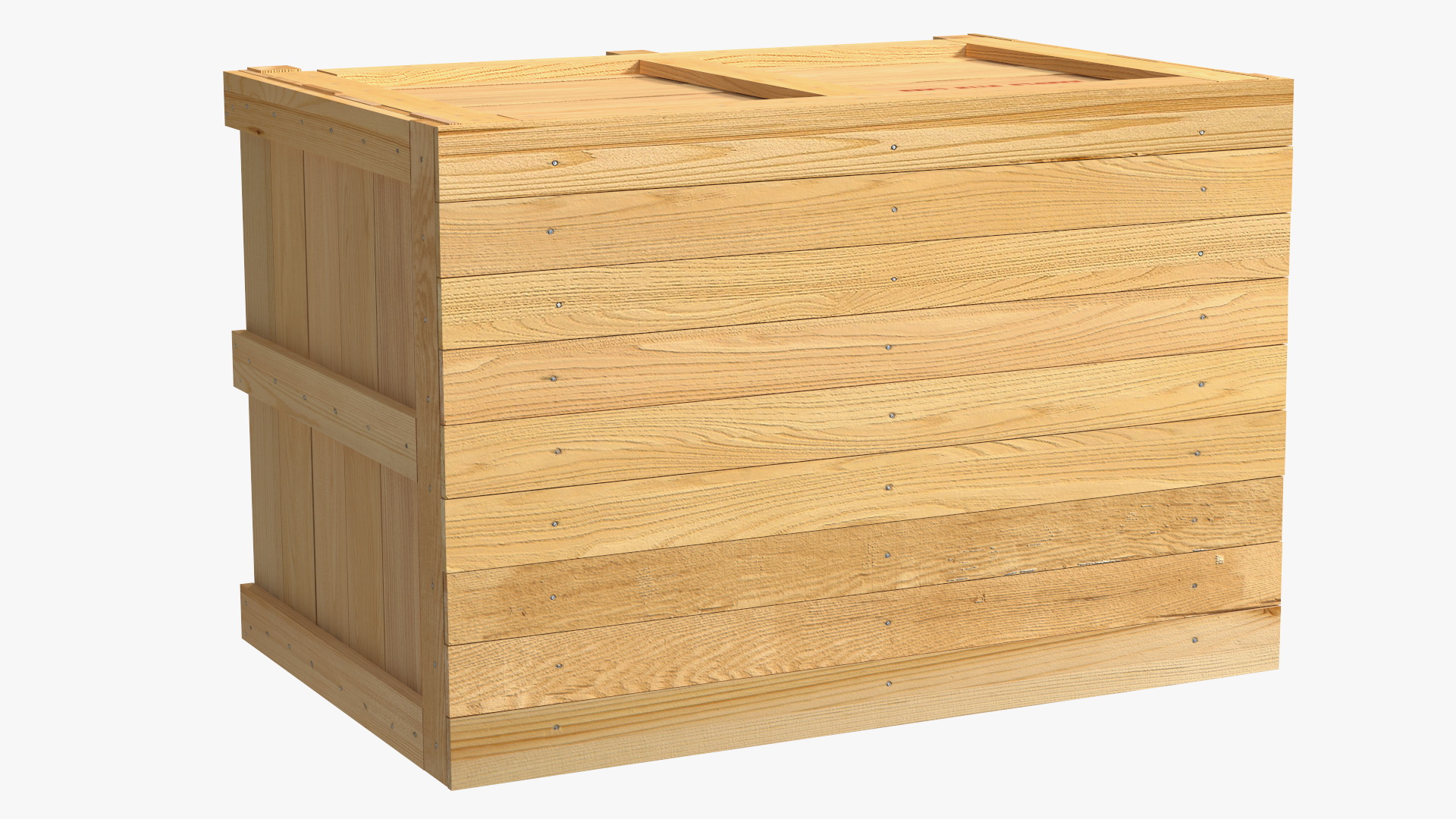 3D model Large Wood Shipping Crate
