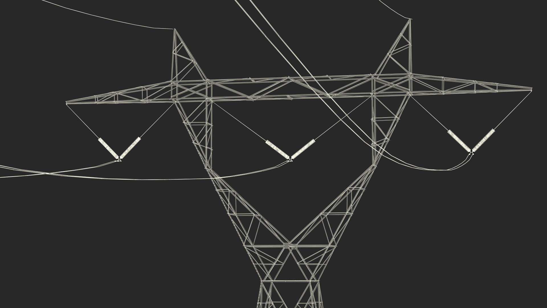3D 500kV LST Transmission Tower model