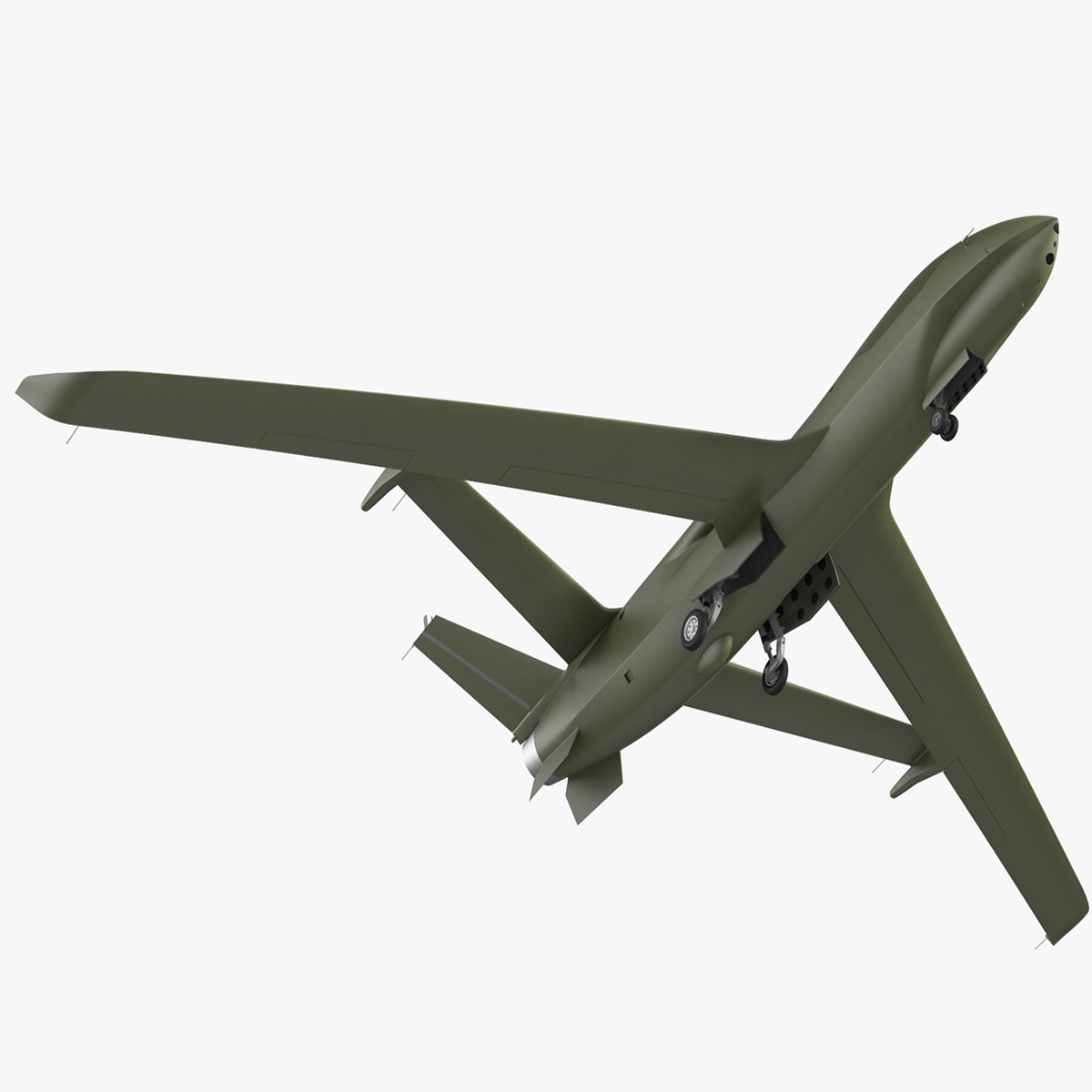 3D model High Altitude Long Endurance Patrol UAV Rigged for Maya