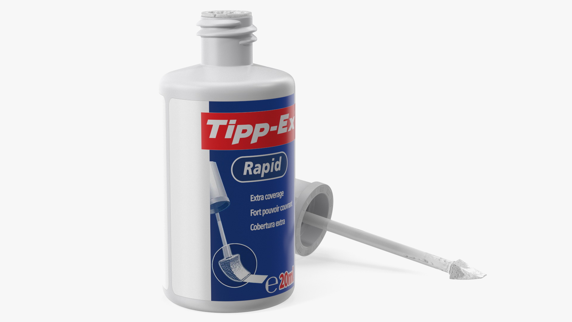 Tipp Ex Rapid Correction Fluid Opened 3D
