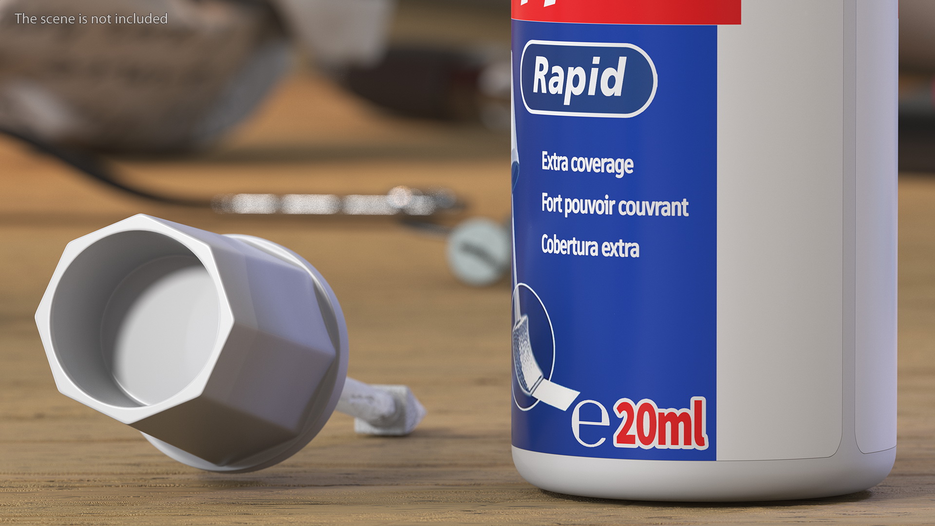 Tipp Ex Rapid Correction Fluid Opened 3D
