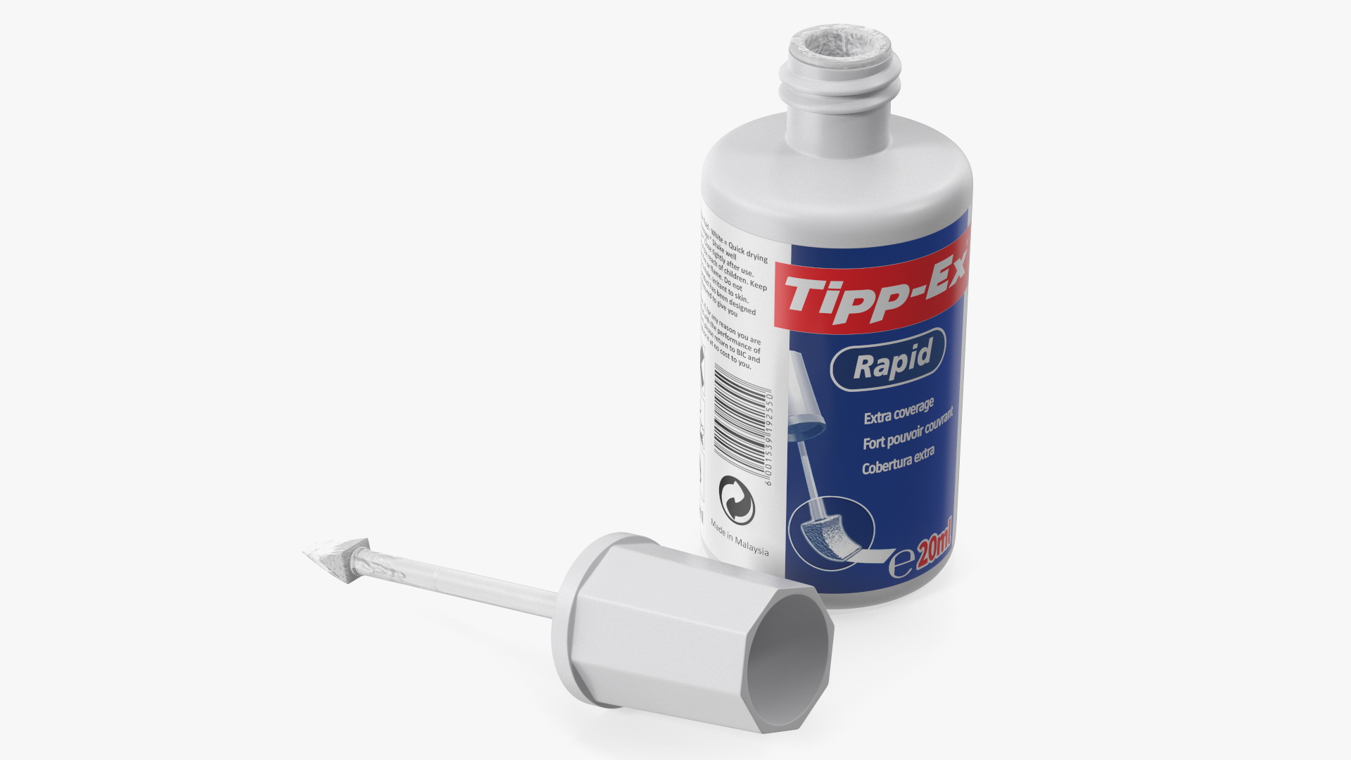 Tipp Ex Rapid Correction Fluid Opened 3D