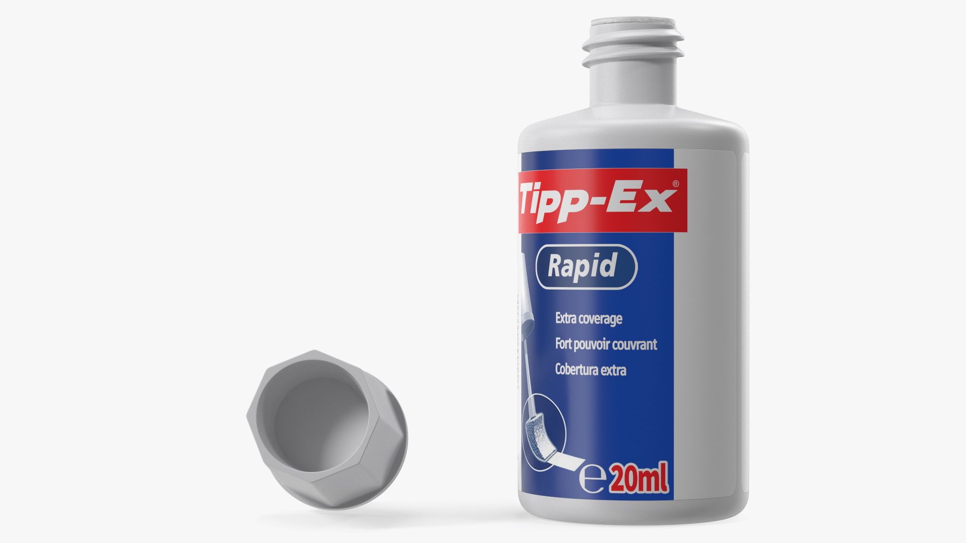 Tipp Ex Rapid Correction Fluid Opened 3D