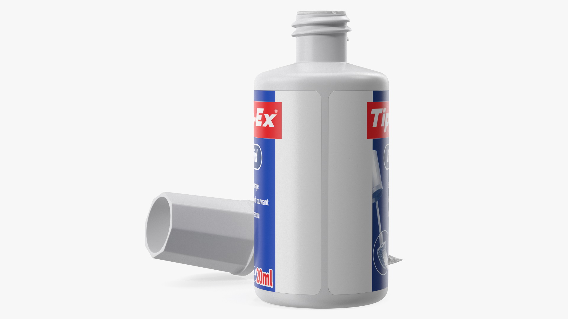 Tipp Ex Rapid Correction Fluid Opened 3D