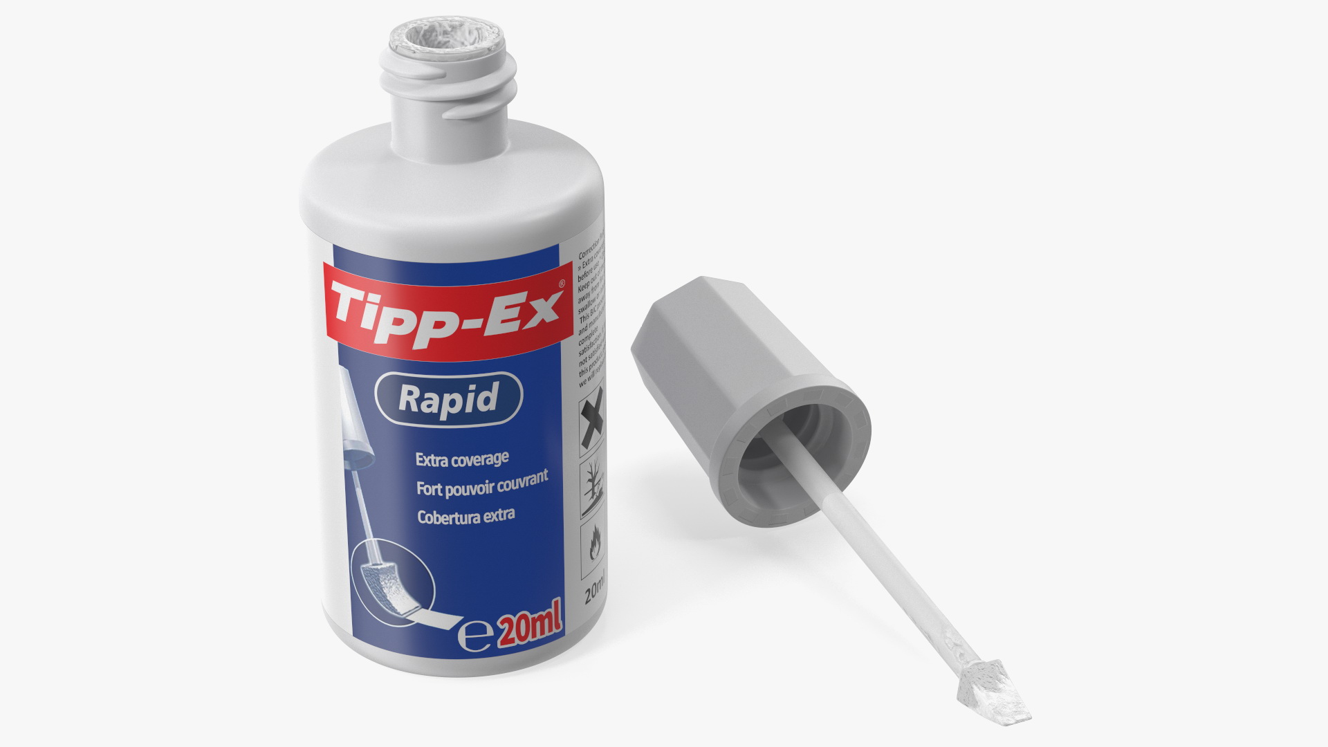 Tipp Ex Rapid Correction Fluid Opened 3D
