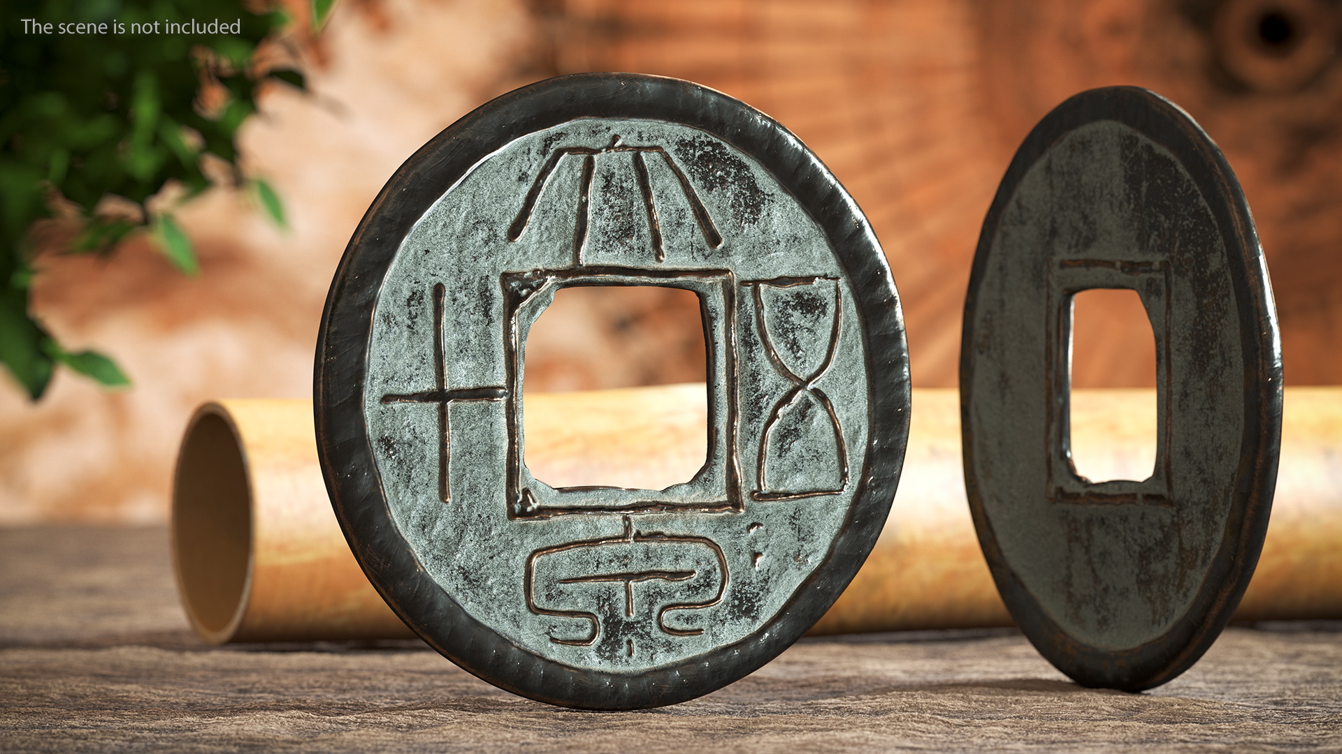 3D Xin Dynasty Da Quan Wu Shi 50 Cash Shi model
