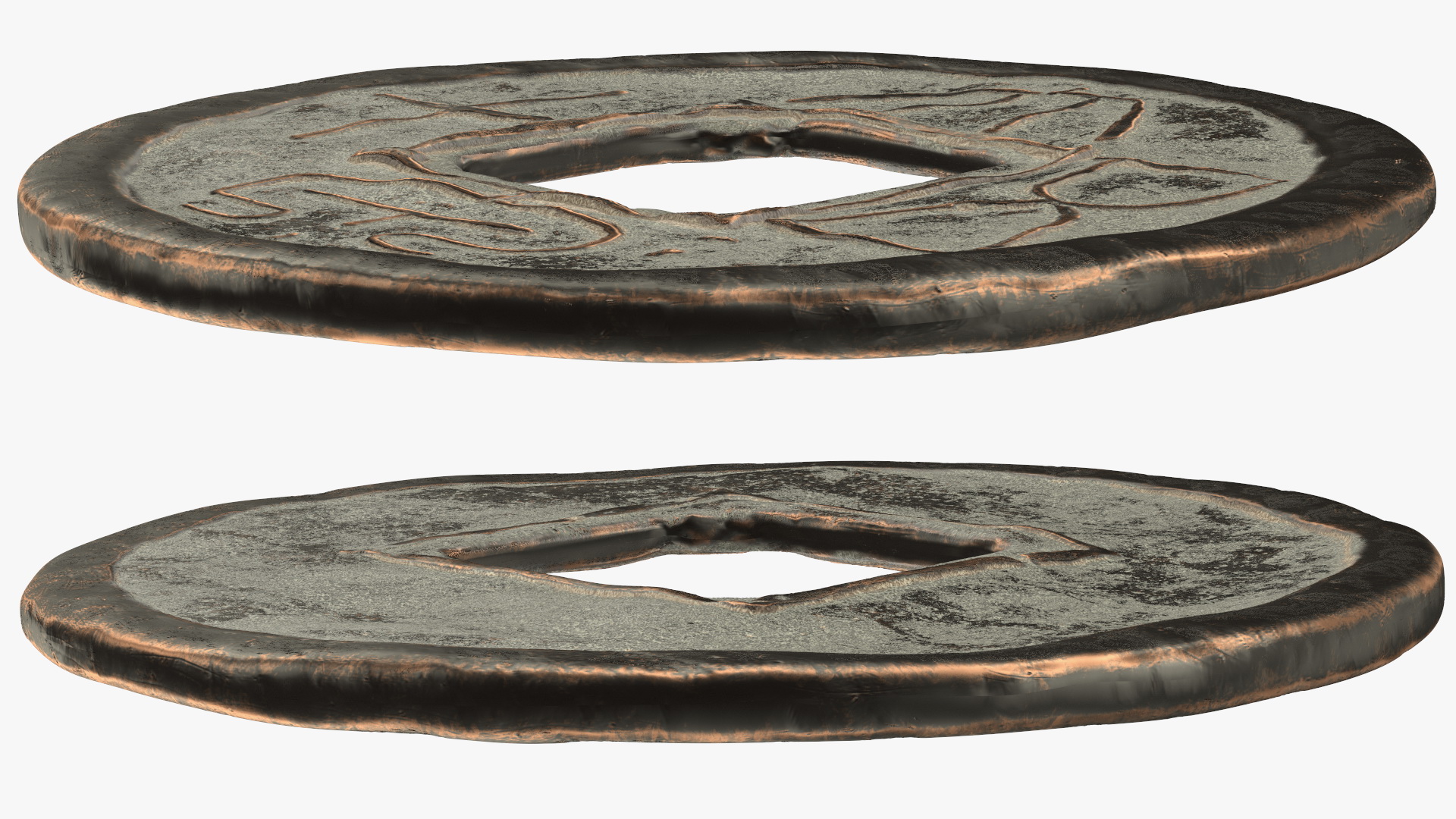 3D Xin Dynasty Da Quan Wu Shi 50 Cash Shi model