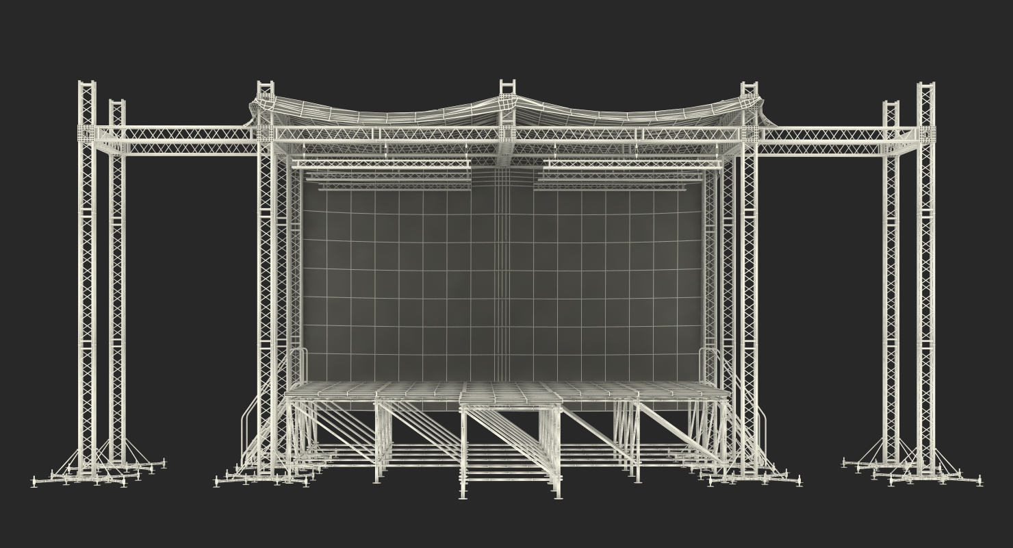 3D Outdoor Concert Stage