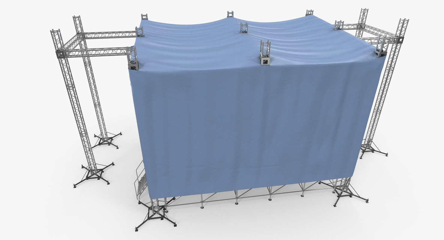 3D Outdoor Concert Stage