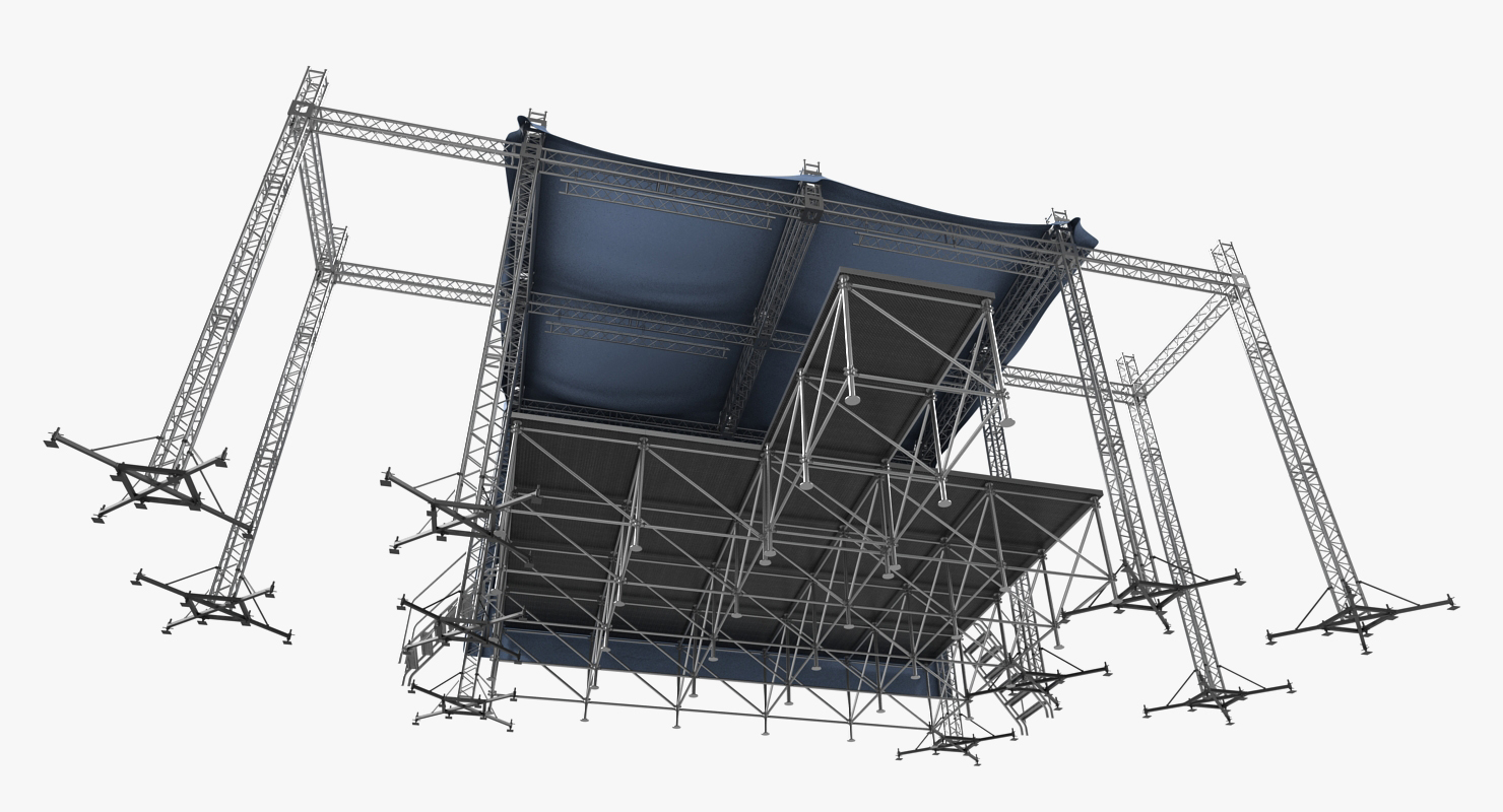 3D Outdoor Concert Stage