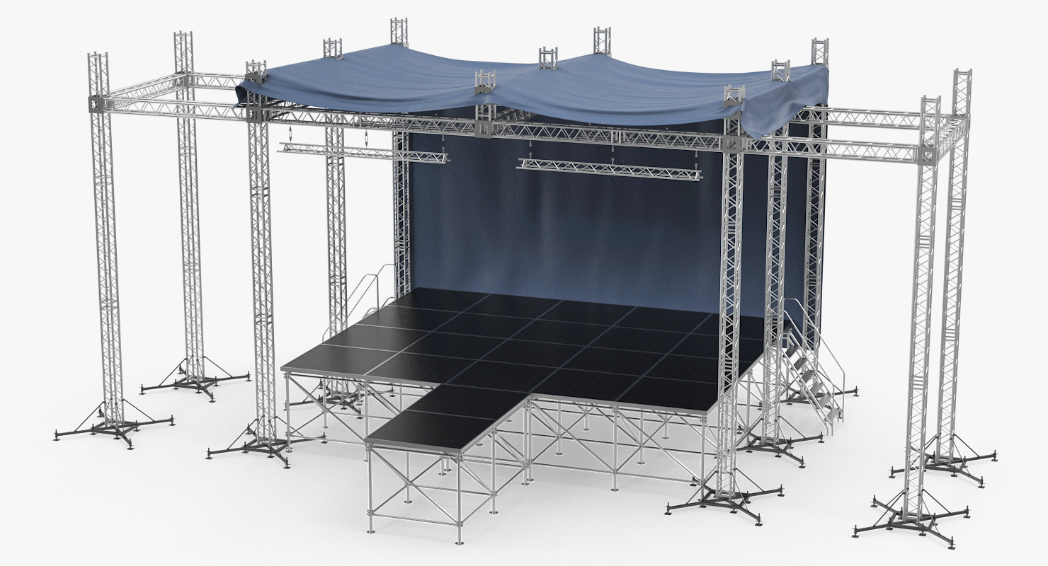 3D Outdoor Concert Stage