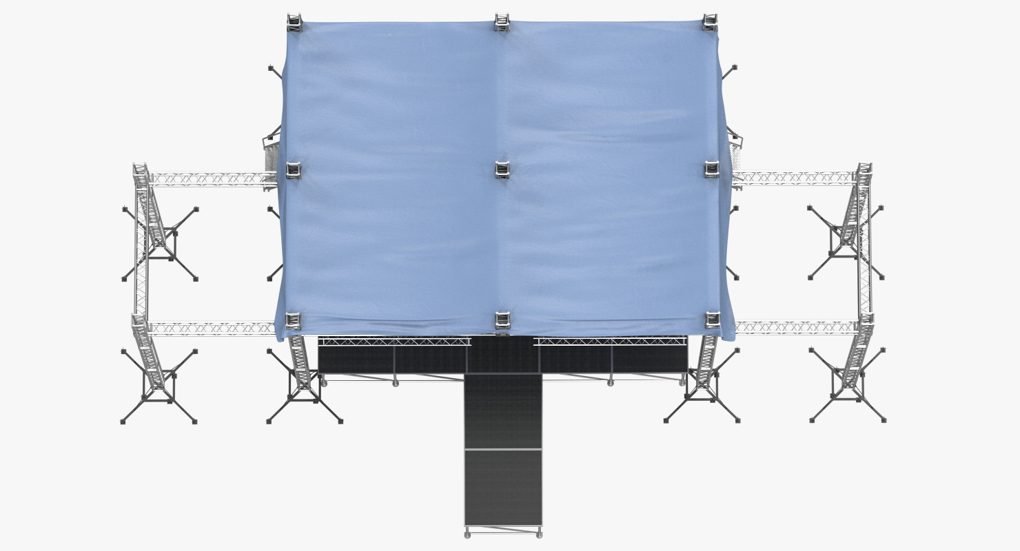 3D Outdoor Concert Stage