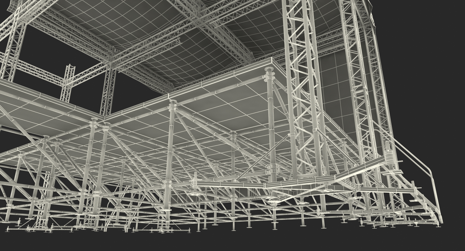 3D Outdoor Concert Stage