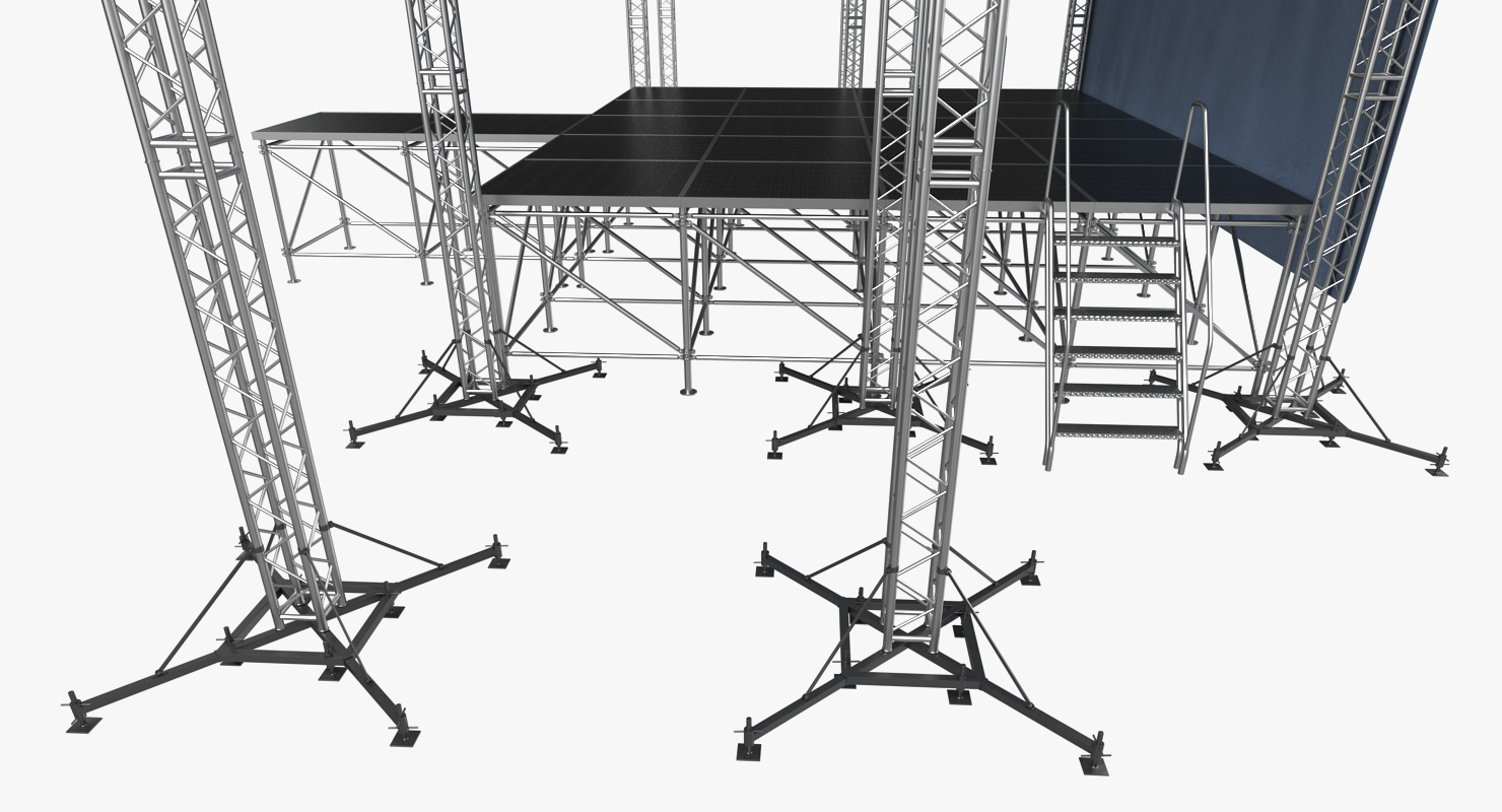 3D Outdoor Concert Stage