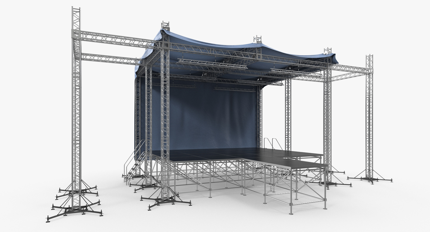 3D Outdoor Concert Stage