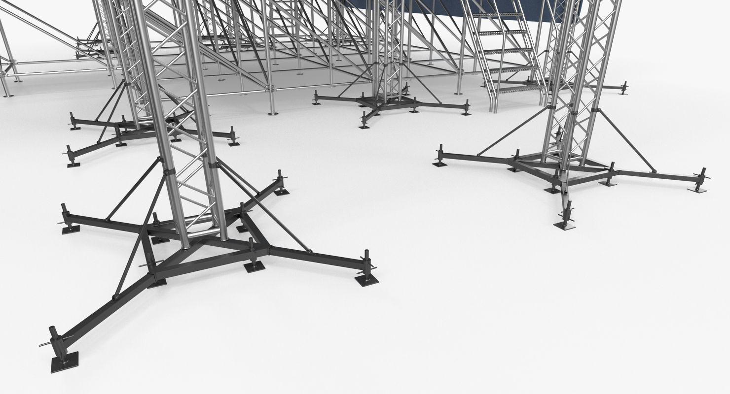 3D Outdoor Concert Stage