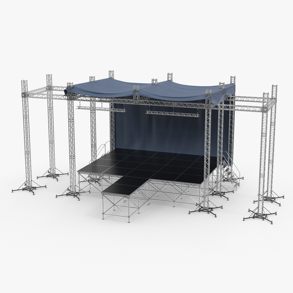 Outdoor Concert Stage 3D Model